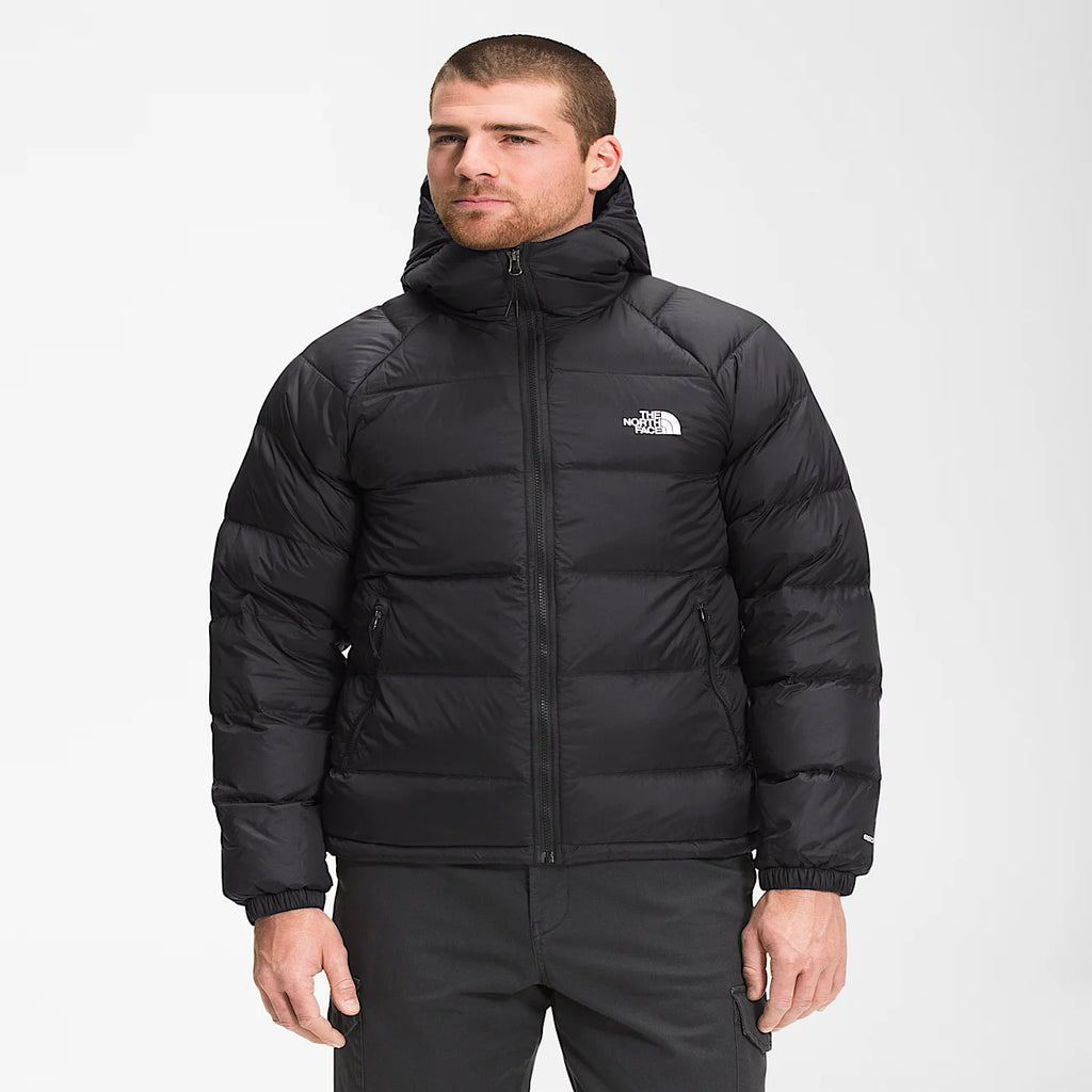 Men's Hooded Down Puffer Jacket - Black