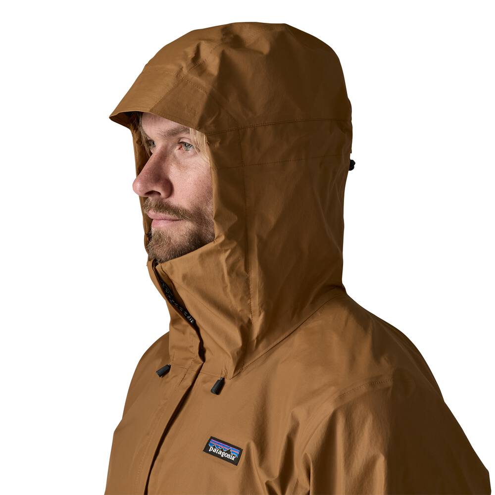 Men's 3-Layer Waterproof Rain Jacket - Gray