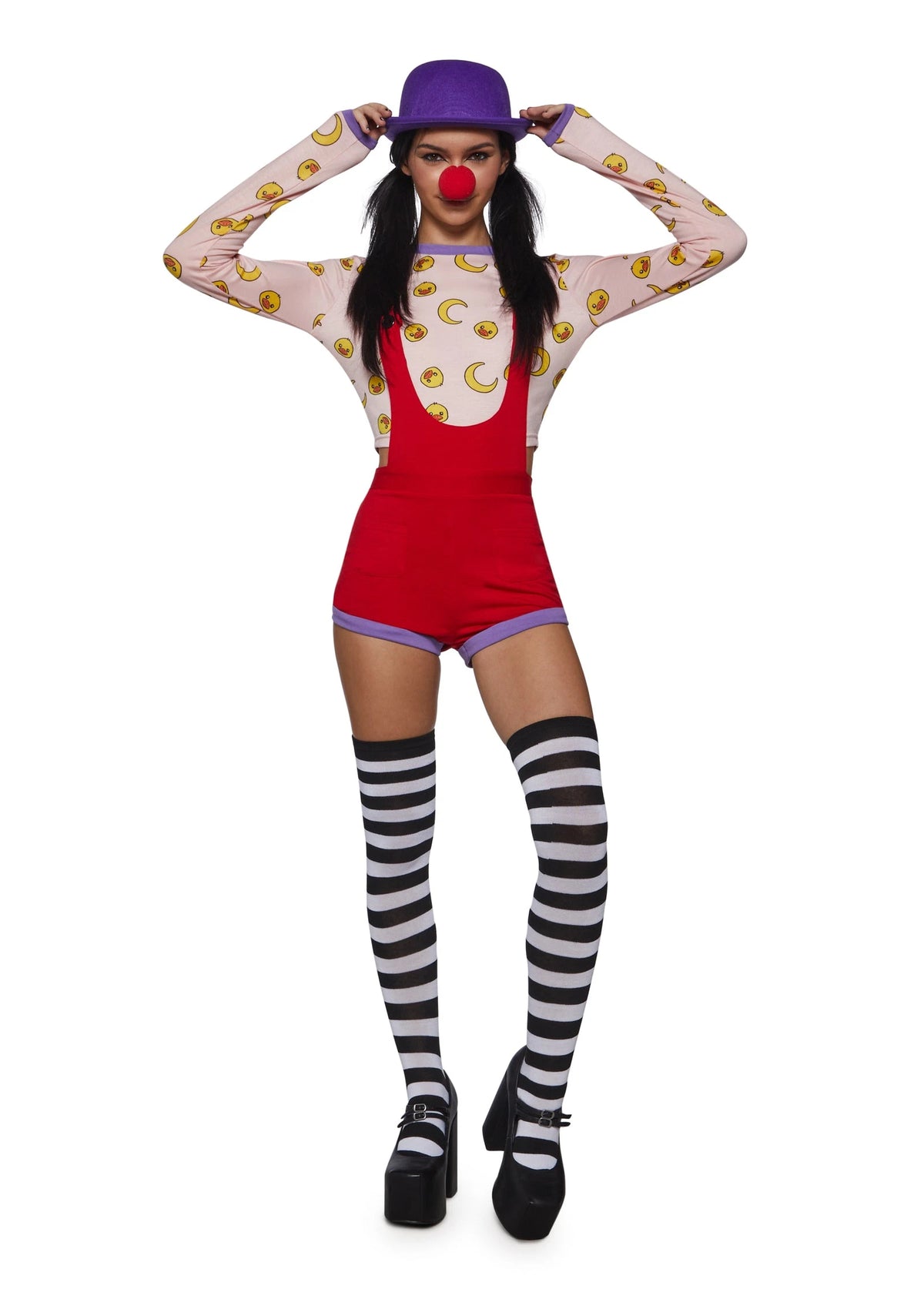 Red TV Clown Costume Set