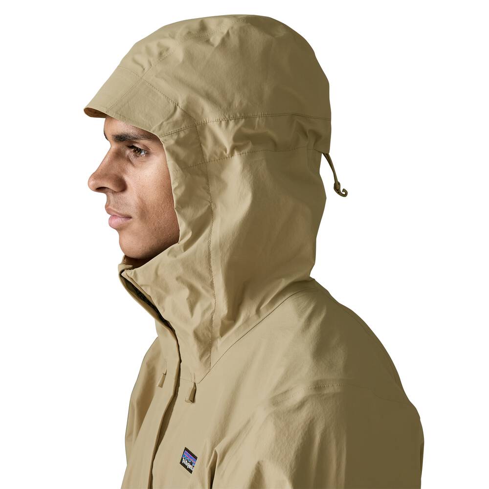 Men's 3-Layer Waterproof Rain Jacket - Gray