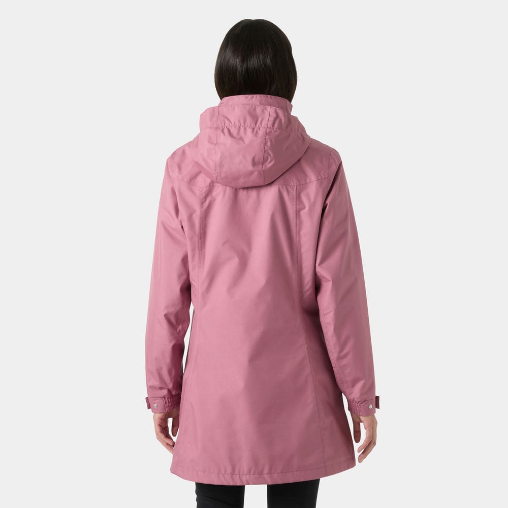 Women's Long Rain Jacket - Berry