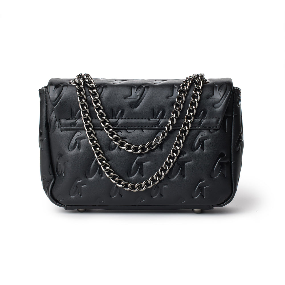 Mini Chain Strap Flap Bag - Black