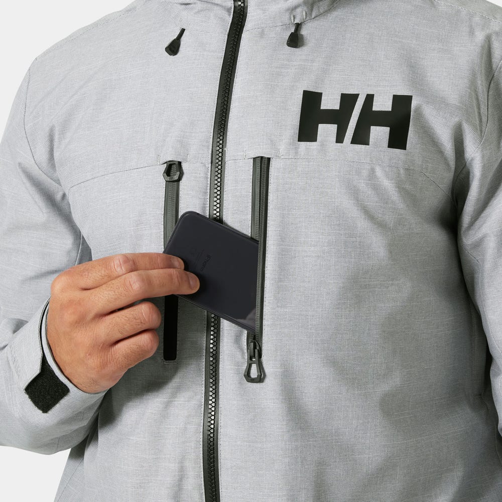 Men's Insulated Ski Jacket - Opal Green