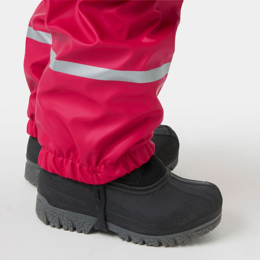 Kids' Fleece-Lined Rain Set - Cranberry