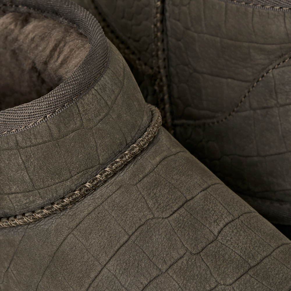 Men's Embossed Nubuck Mini Boot