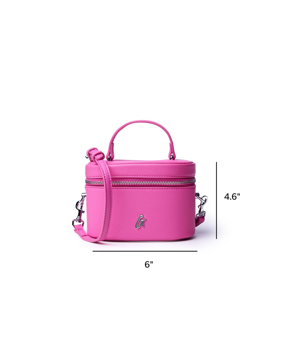 Mini Vanity Case Crossbody - Hot Pink