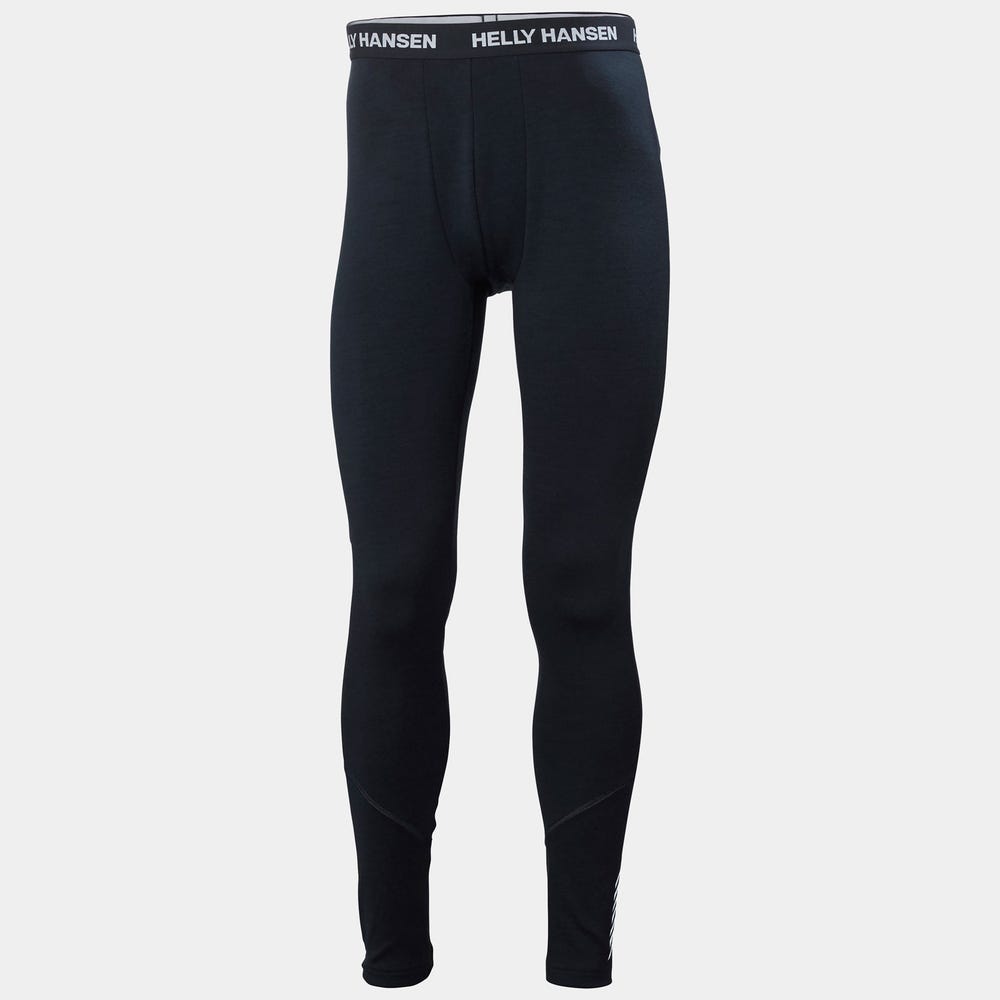 Men's Merino Wool Base Layer Pants - Blue