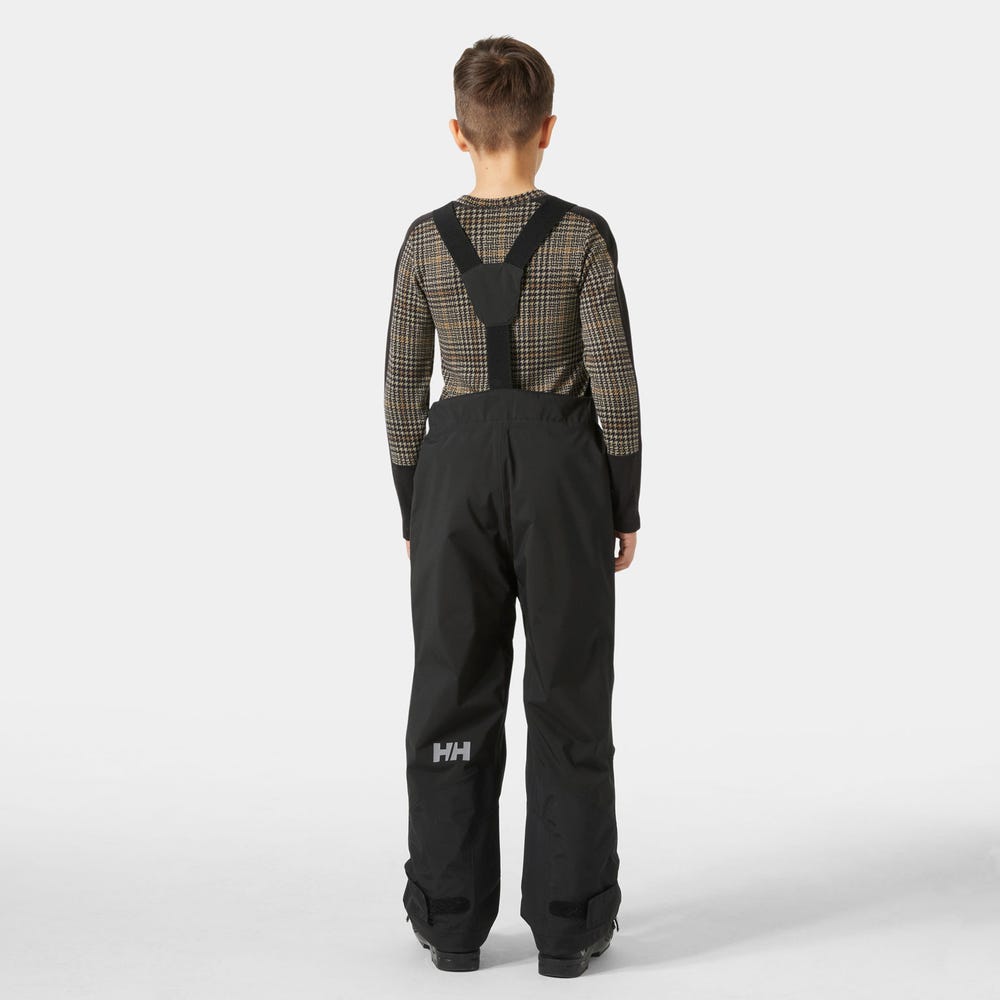 Juniors' Insulated Ski Bib Pants - Black