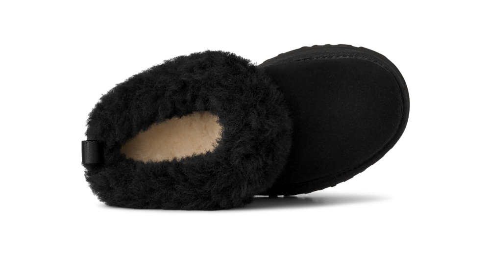 Kids' Suede Platform Slipper - Chestnut