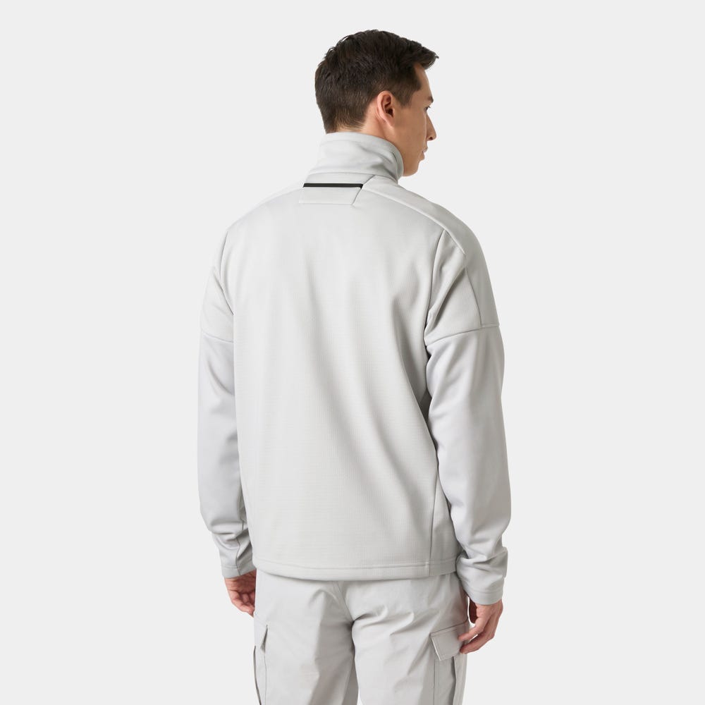 Men's Full-Zip Fleece Jacket - Orange