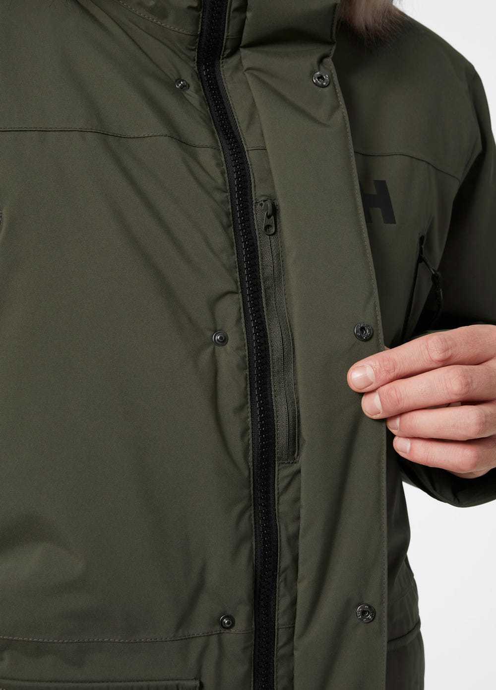 Men's Insulated Waterproof Parka - Gray Green
