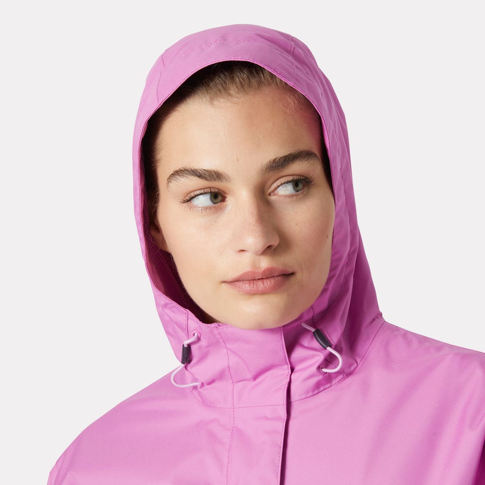 Women's Waterproof Rain Jacket - Hot Pink