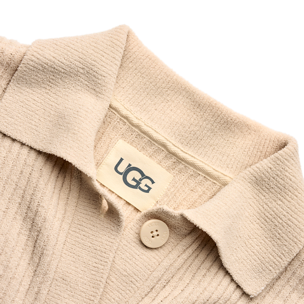 Women's Lightweight Collared Cardigan - Sand