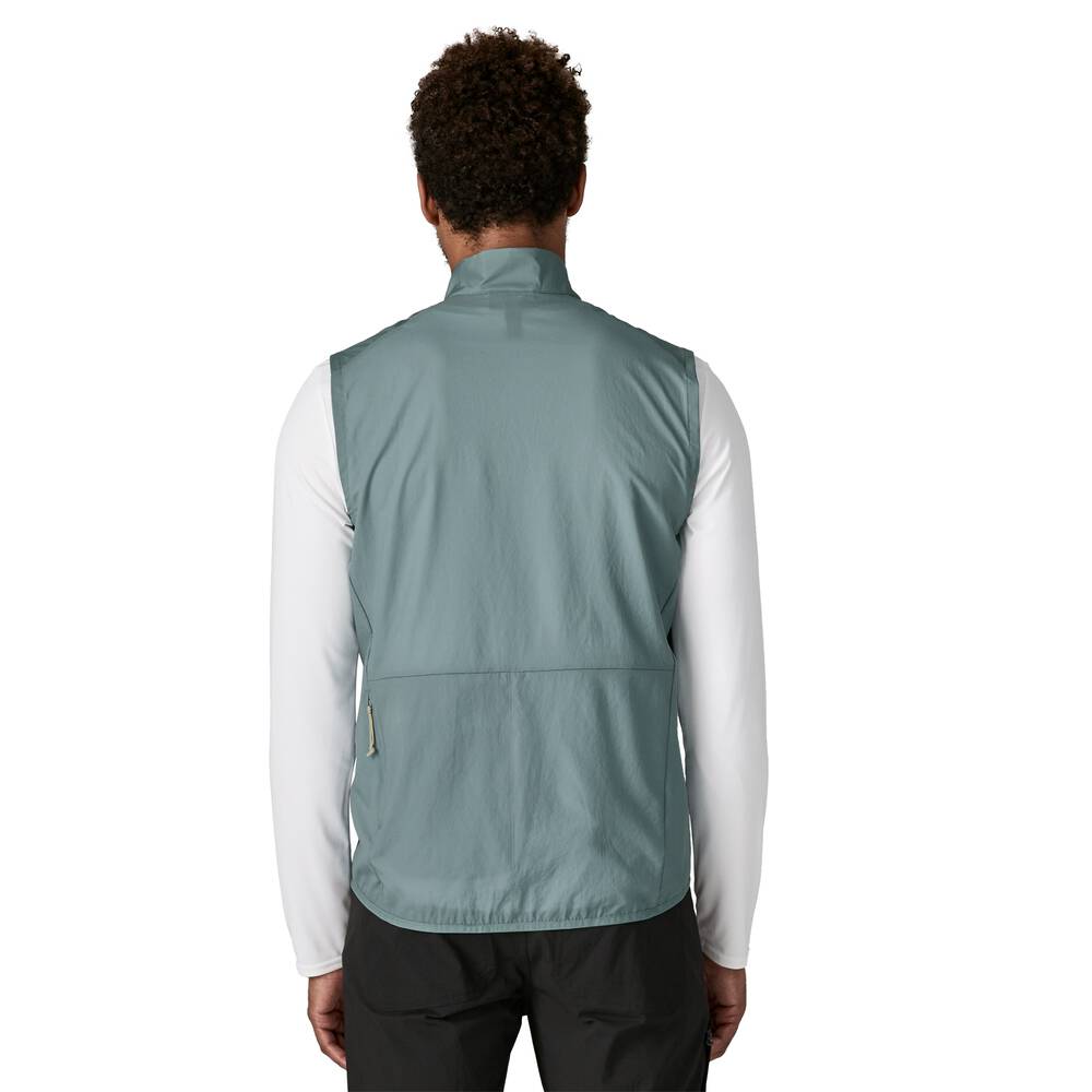 Men's Packable Windproof Cycling Vest - Blue