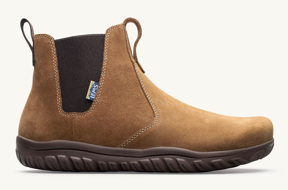 Men's Wide Suede Chelsea Boot - Cedar