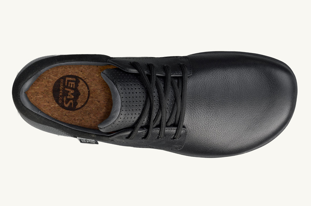 Men's Leather Oxford Shoe - Black