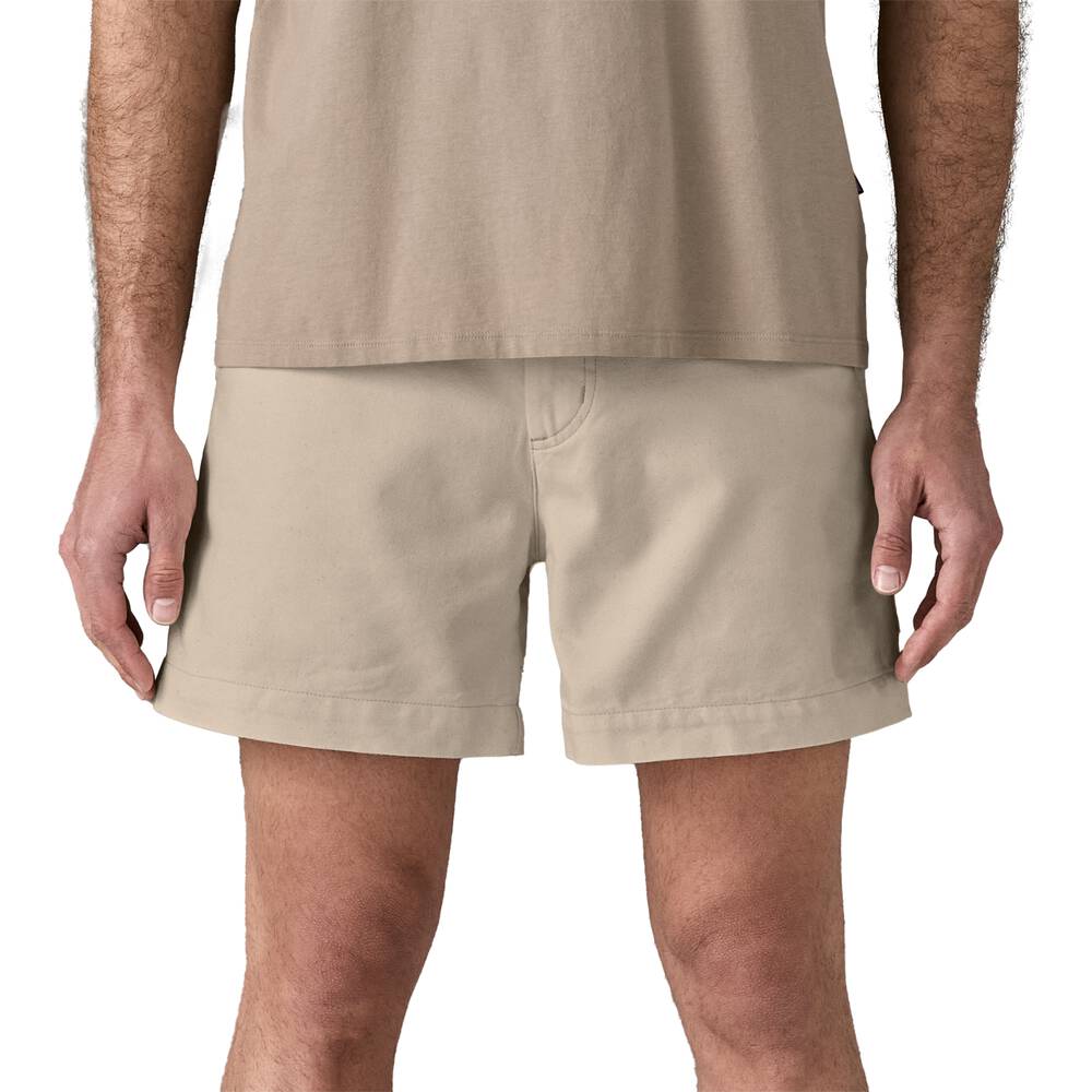 Men's Cotton Canvas Shorts, 5-Inch - Khaki