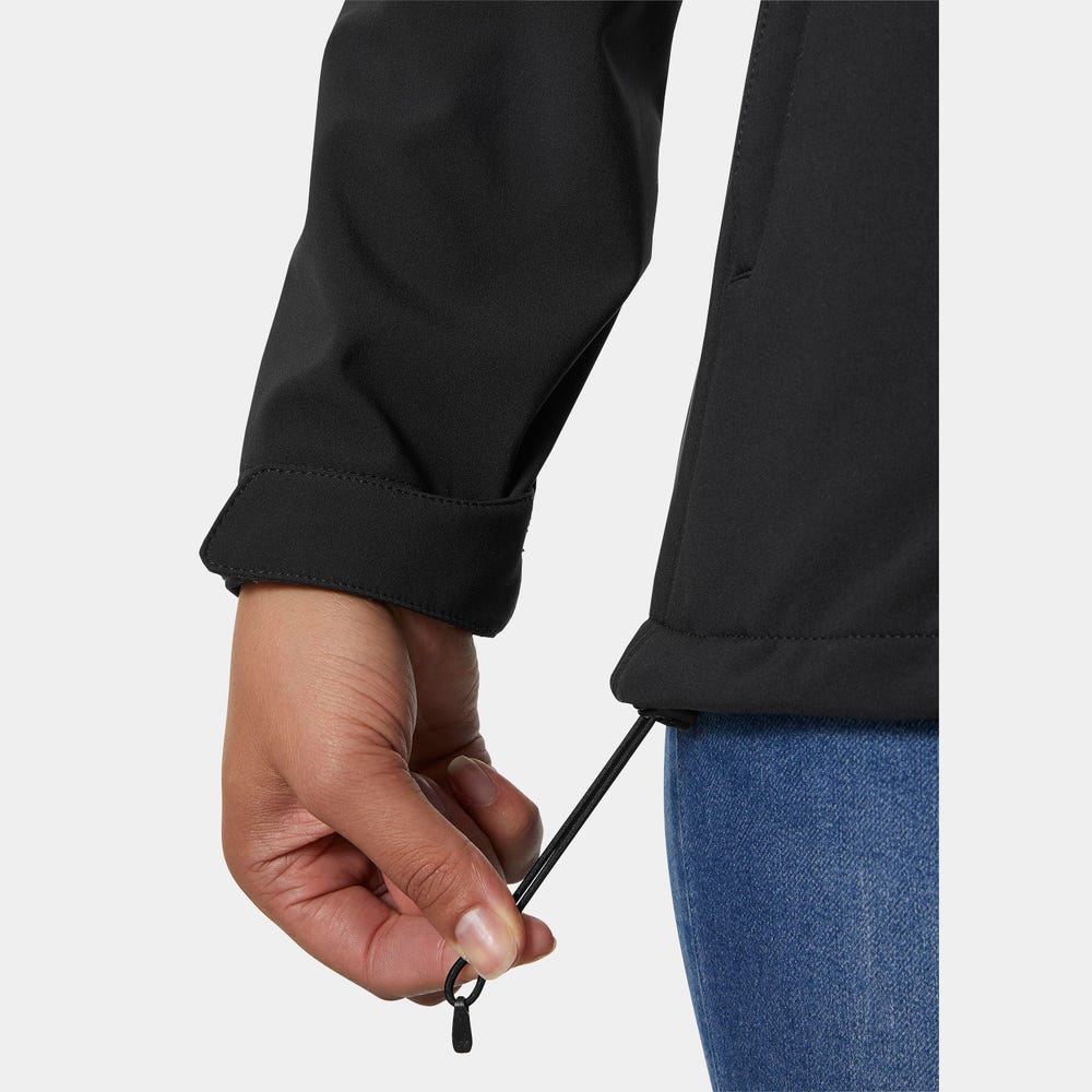 Women's Hooded Softshell Jacket - Black