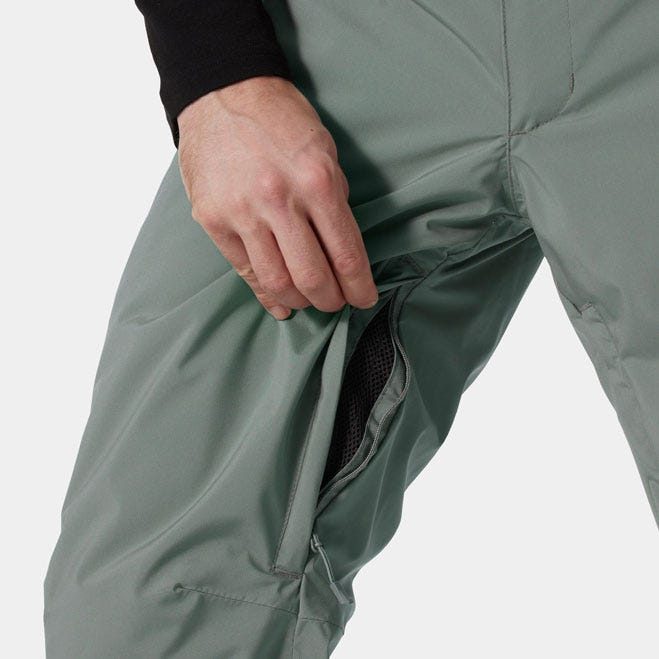 Men's Insulated Ski Pants - Gray Green