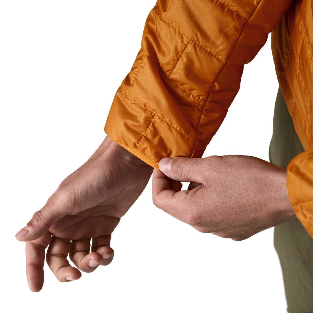 Men's Insulated Hooded Jacket - Brown
