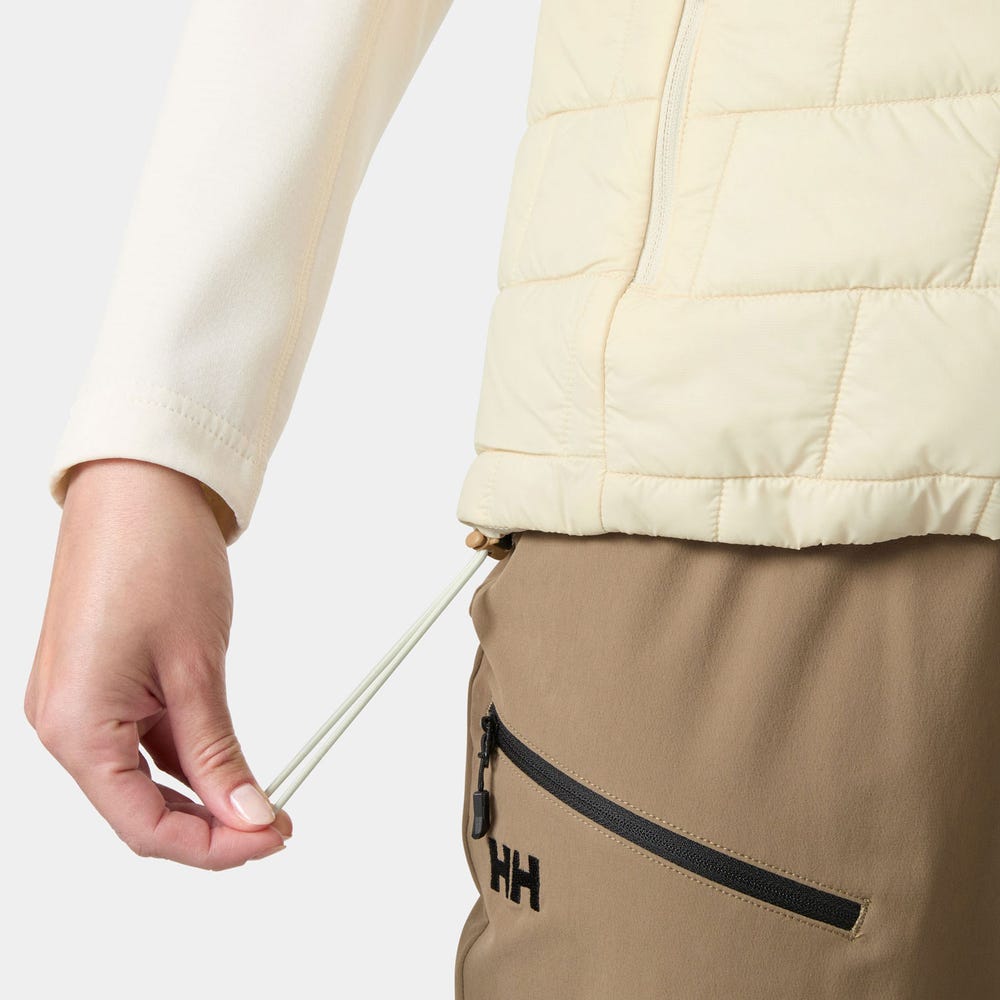 Women's Packable Insulated Vest - Cream