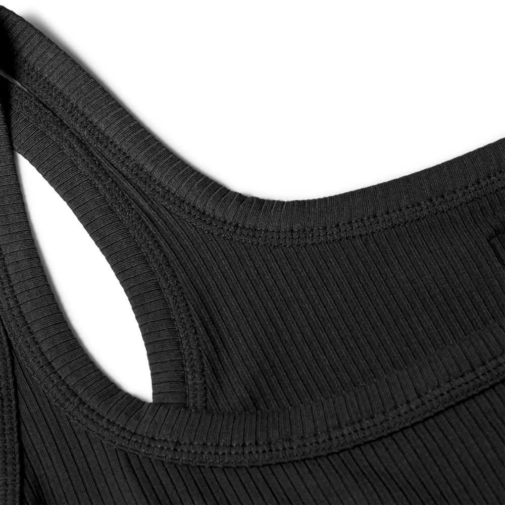 Women's Ribbed Split-Strap Tank Top - Allspice