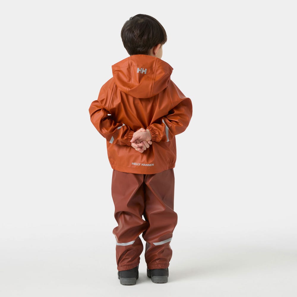 Kids' Waterproof Jacket And Bib Rain Set - Yellow