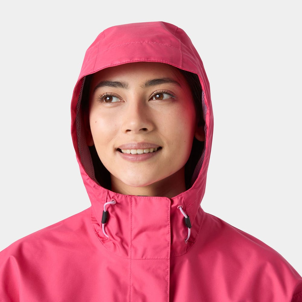 Women's Waterproof Rain Jacket - Hot Pink