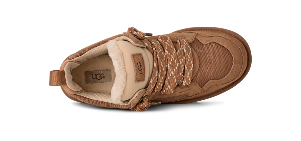 Men's Suede and Mesh Low Top Sneaker - Blue