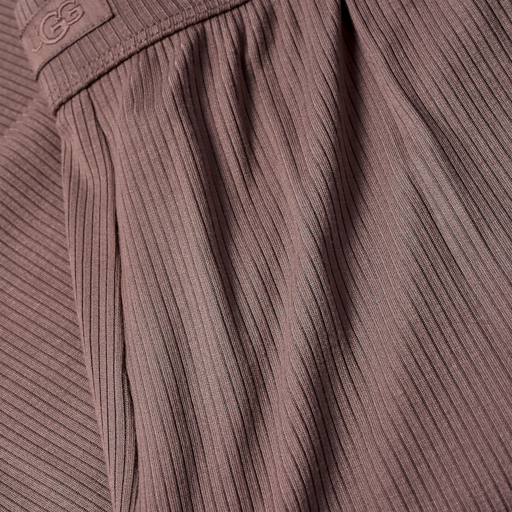 Women's Ribbed Wide-Leg Pants - Black