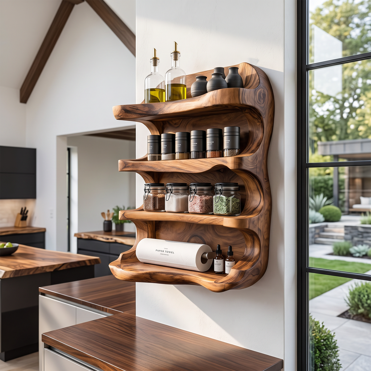 Rustic Style Handmade Spice Holder For Kitchen Furniture