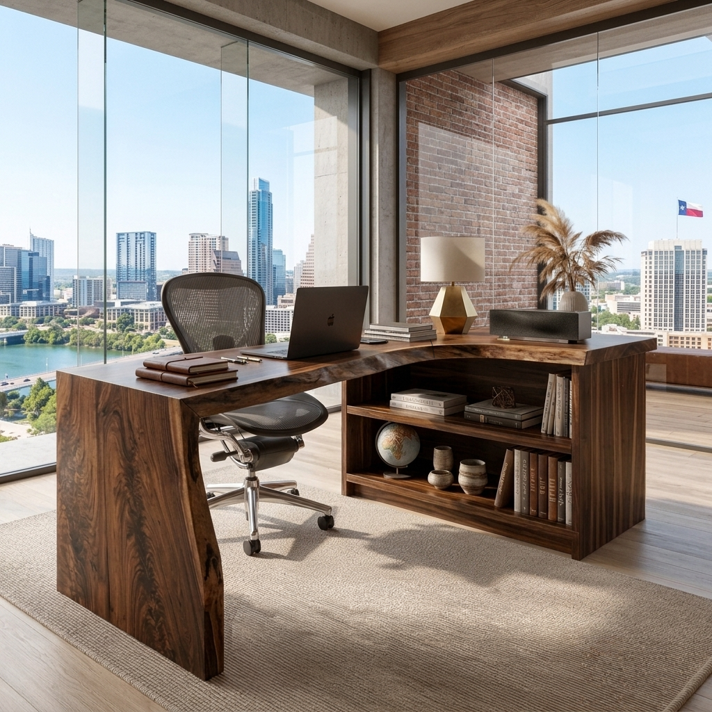 Modern L Shaped Desk For Workspace