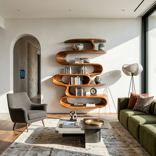 Elegant Wall-Mounted Shelf For Modern Home Decor