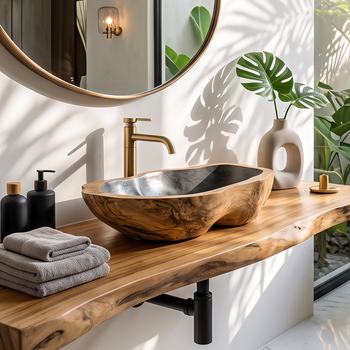 Solid Wood Sink