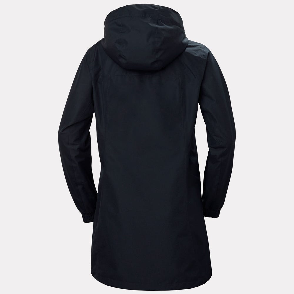 Women's Long Rain Jacket - Berry