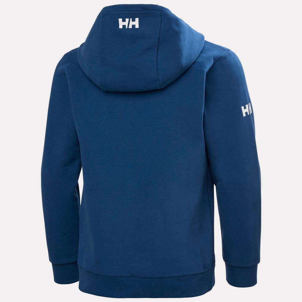 Kids' Organic Cotton Graphic Hoodie - Blue