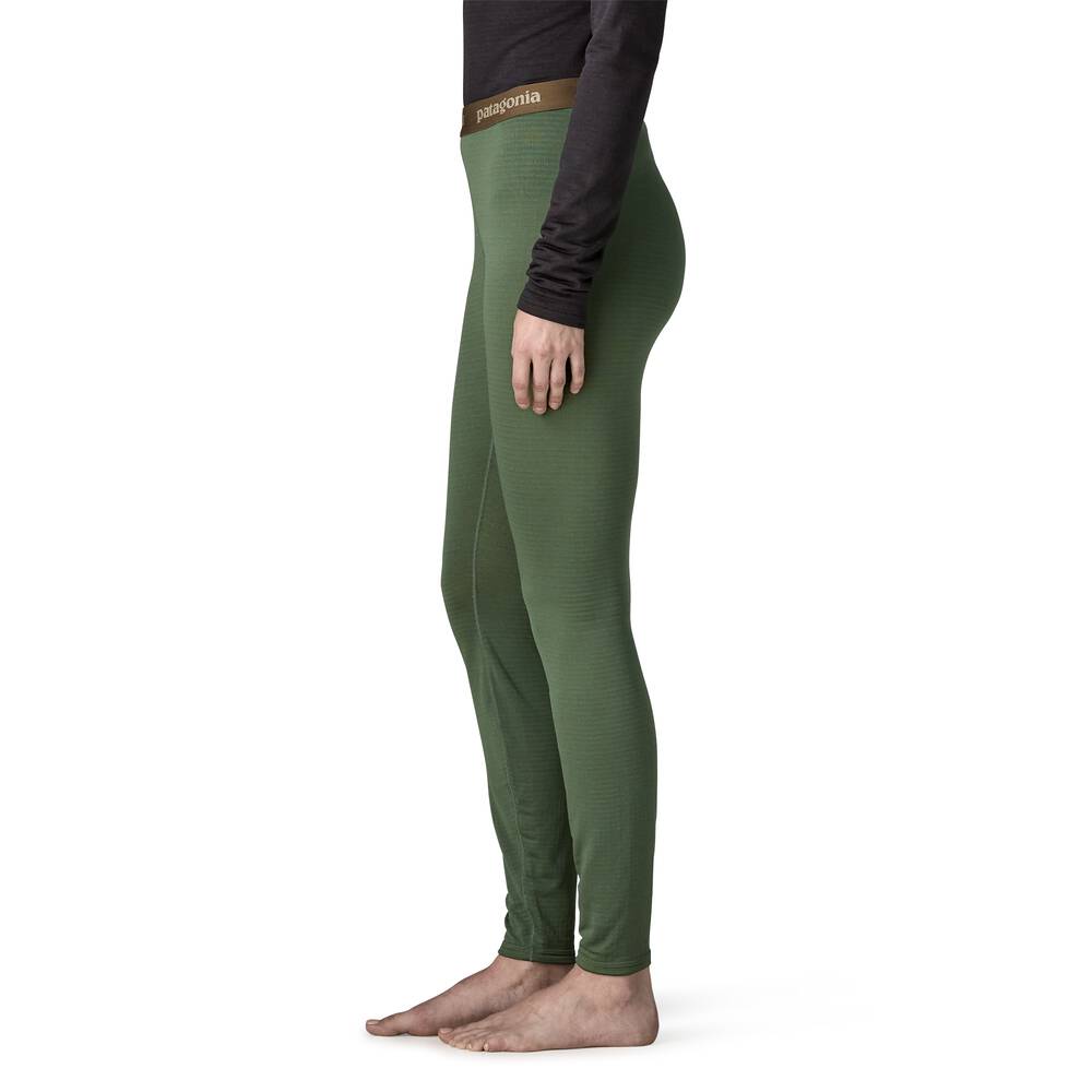 Women's Grid Fleece Base Layer Bottoms - Black
