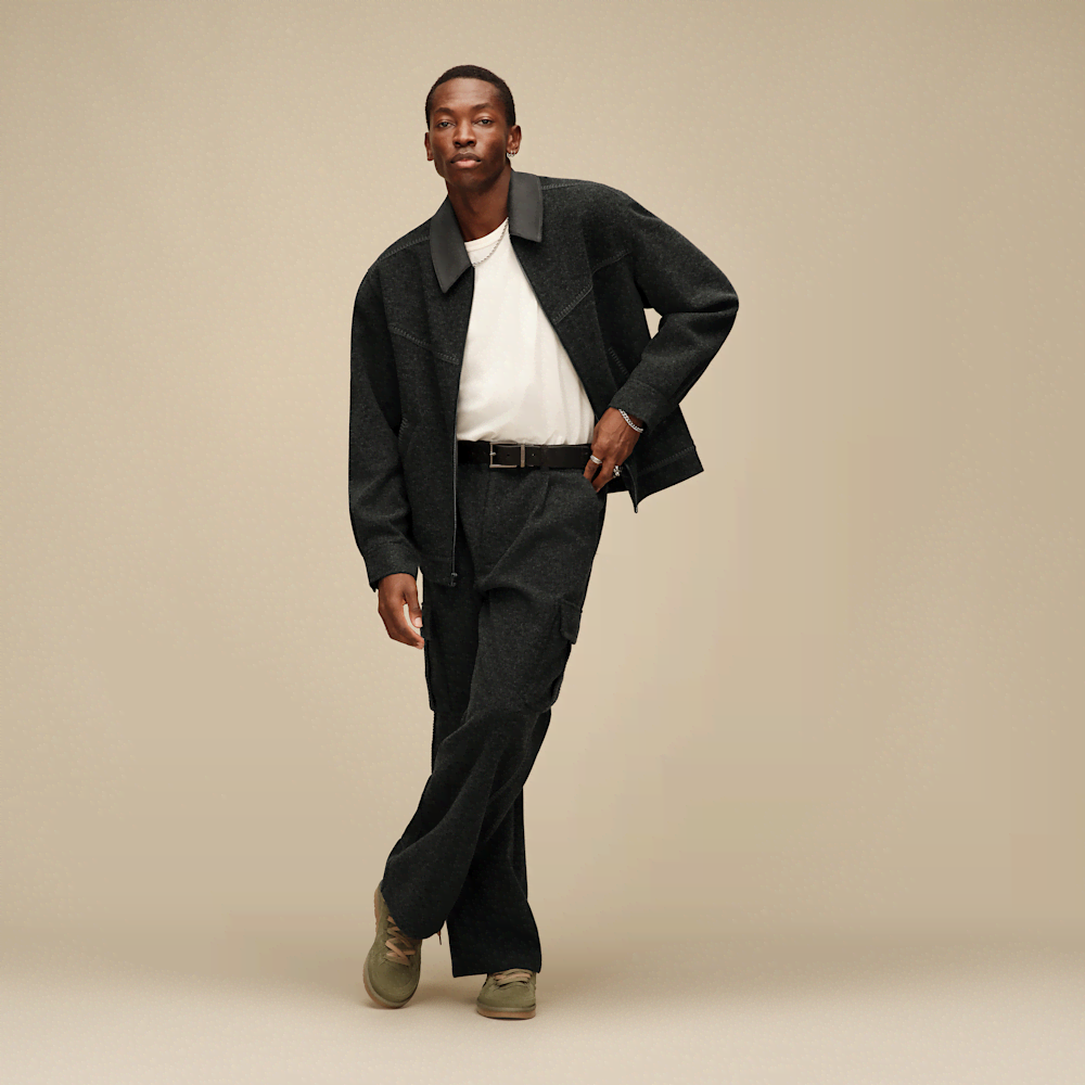 Men's Recycled Full-Zip Collared Jacket