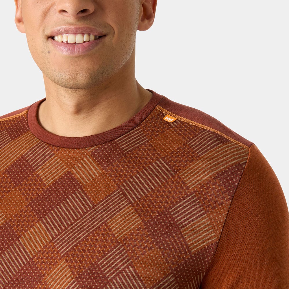 Men's Merino Wool Base Layer Top - Blue