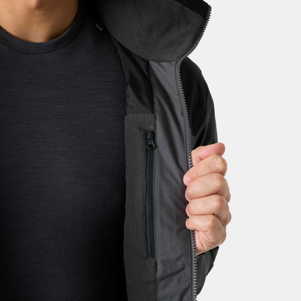 Men's Hooded Insulated Sailing Jacket - Navy