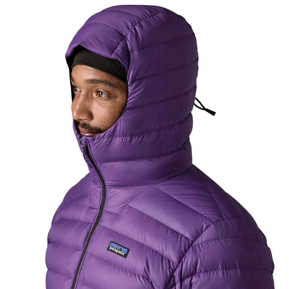 Men's 800-Fill Down Hooded Jacket - Purple
