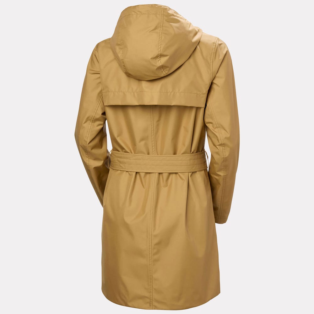Women's Waterproof Trench Coat - Speckled