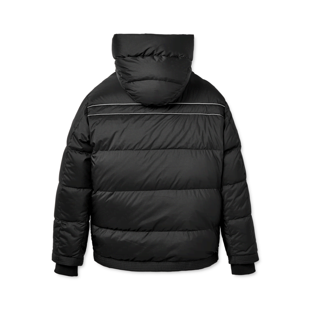Men's Water-Resistant Down Puffer Jacket - Black