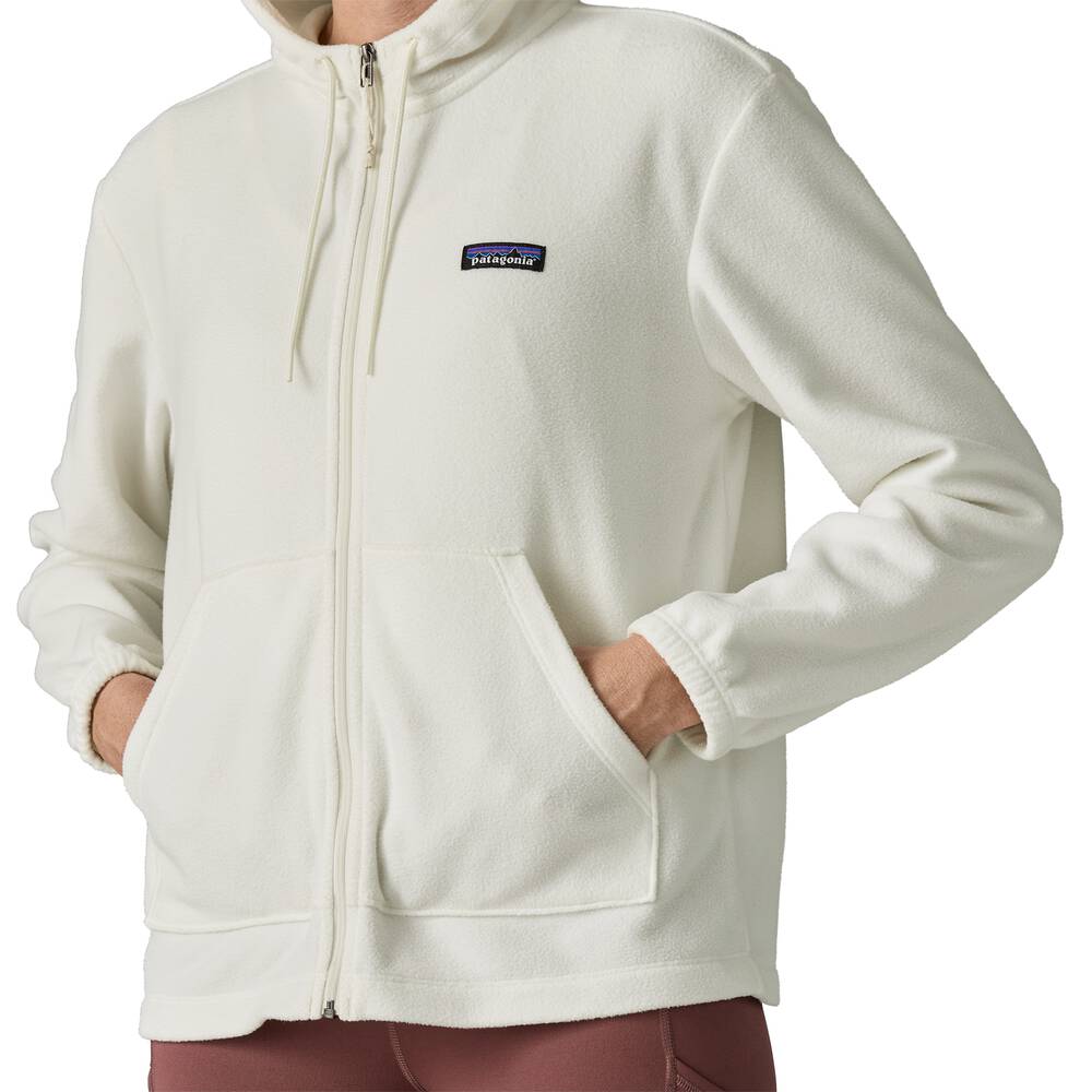 Women's Recycled Microfleece Zip Hoodie - White