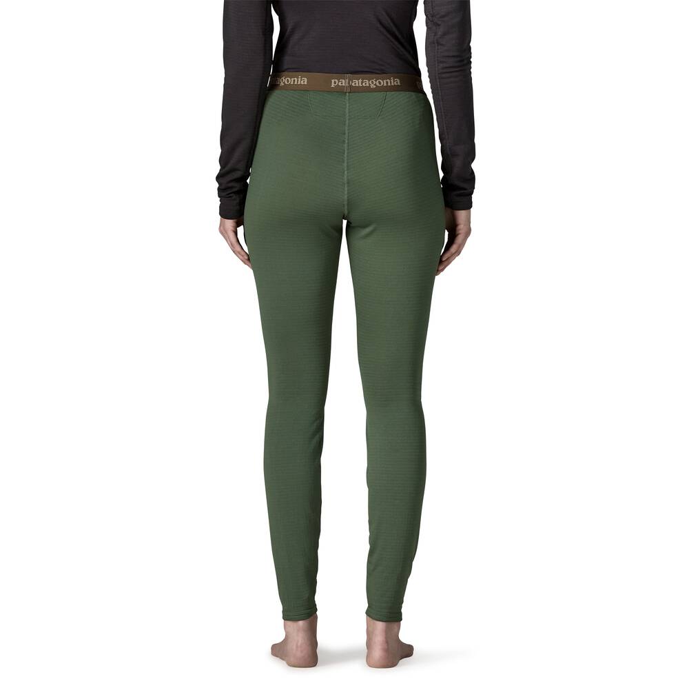 Women's Grid Fleece Base Layer Bottoms - Black