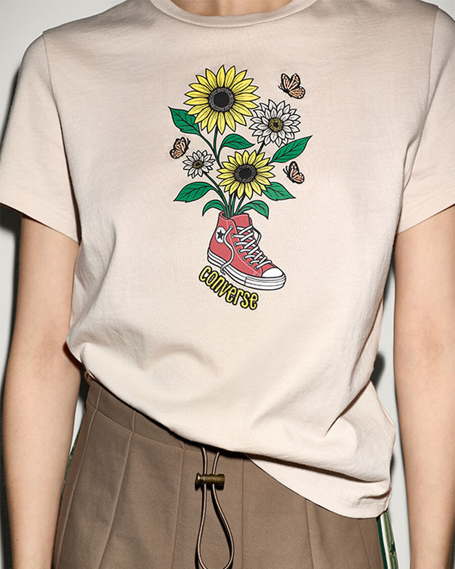 Women's Floral Graphic Cotton T-Shirt
