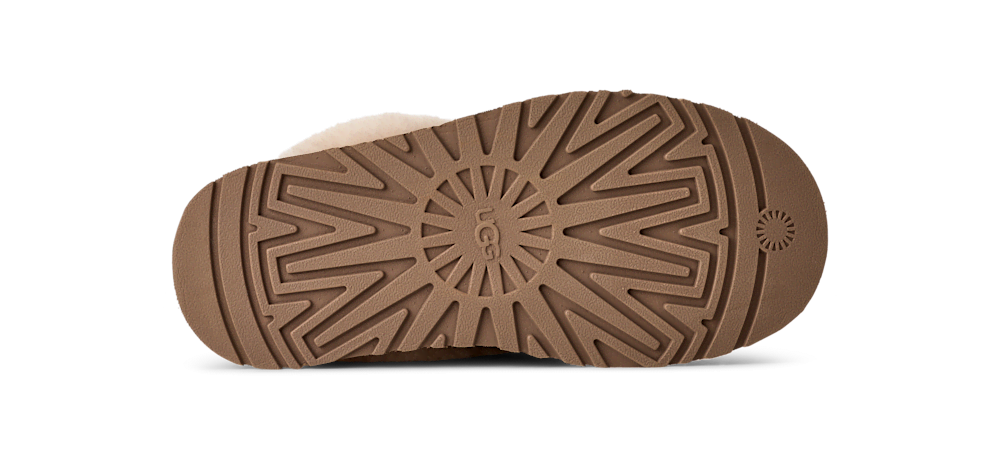 Women's Suede Platform Slipper - Brown