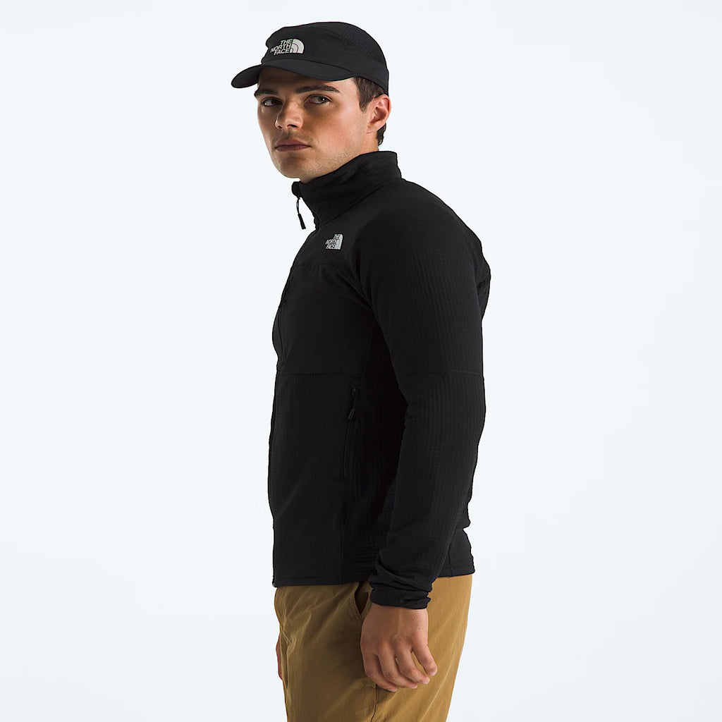 Men's Grid Fleece Jacket - Black