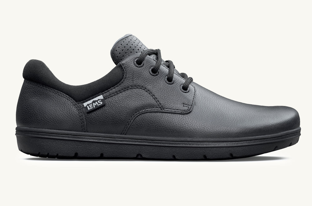 Men's Leather Oxford Shoe - Black