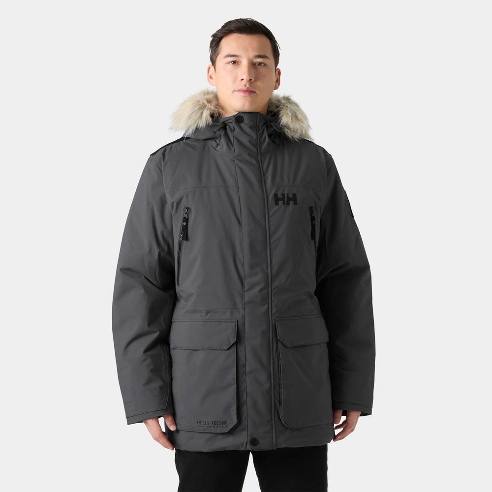 Men's Insulated Waterproof Parka - Gray Green